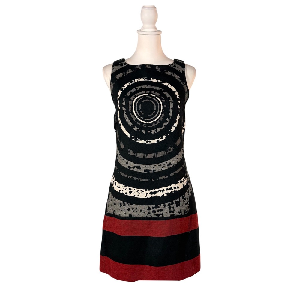 Desigual Christian Lacroix Delirium Dress Women's 38 US S Abstract Chic Mini Mod